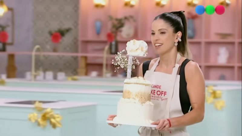 Así es la espectacular torta con la que Cande Molfese conquistó "Bake Off Famosos"